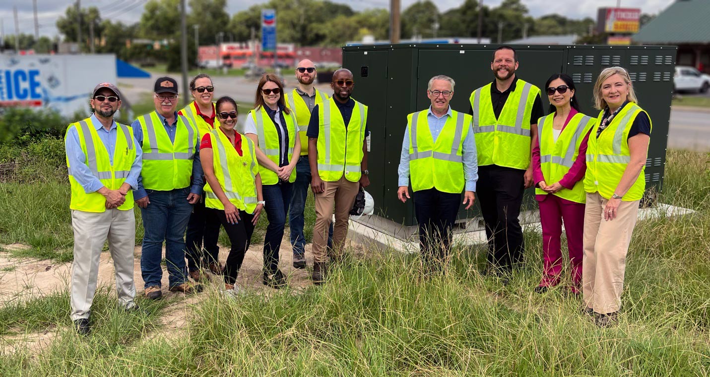 Utility and project partners recently visited the Macon site to see the Phase-EQ installation firsthand.